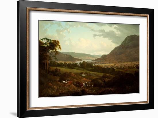 A Scene in the Lake District-Julius Caesar Ibbetson-Framed Giclee Print