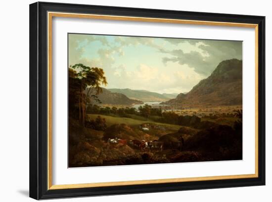 A Scene in the Lake District-Julius Caesar Ibbetson-Framed Giclee Print