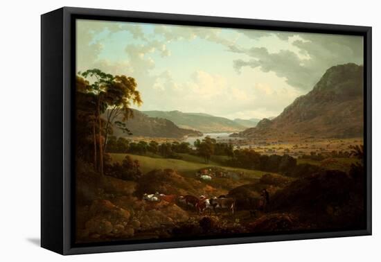 A Scene in the Lake District-Julius Caesar Ibbetson-Framed Premier Image Canvas