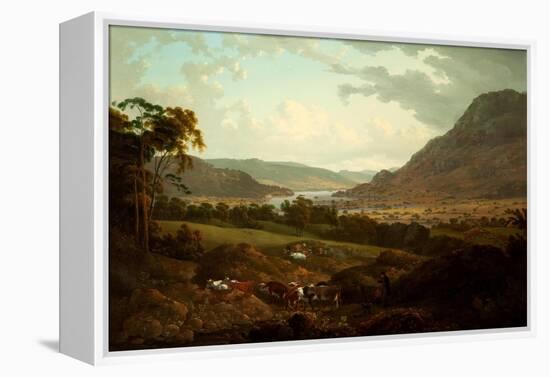 A Scene in the Lake District-Julius Caesar Ibbetson-Framed Premier Image Canvas