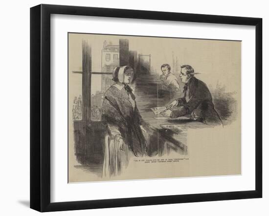 A Scene in the 'Pictorial Times' Office-null-Framed Giclee Print