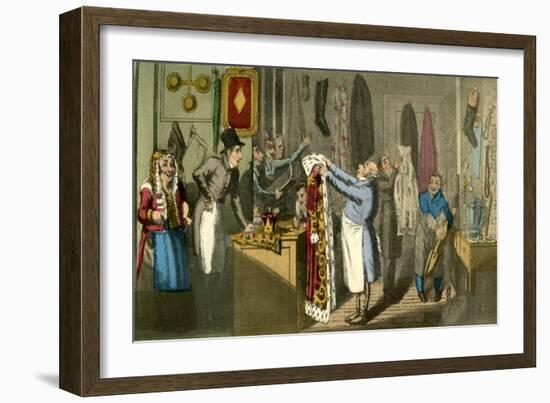 A Scene Not Calculated Upon by the Enthusiast of the Stage-Theodore Lane-Framed Giclee Print