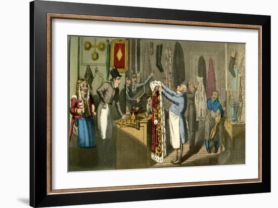 A Scene Not Calculated Upon by the Enthusiast of the Stage-Theodore Lane-Framed Giclee Print