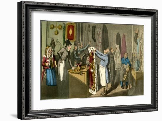 A Scene Not Calculated Upon by the Enthusiast of the Stage-Theodore Lane-Framed Giclee Print