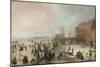 A Scene on the Ice Near a Town, C. 1615-Hendrick Avercamp-Mounted Giclee Print