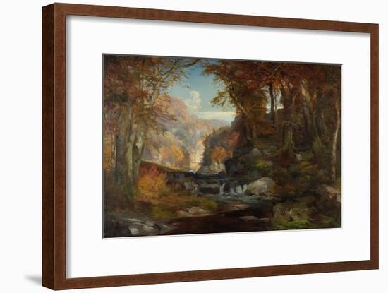 A Scene on the Tohickon Creek: Autumn, 1868-Thomas Moran-Framed Giclee Print