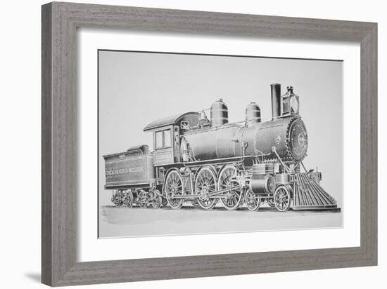 A Schenectady Locomotive-American School-Framed Giclee Print