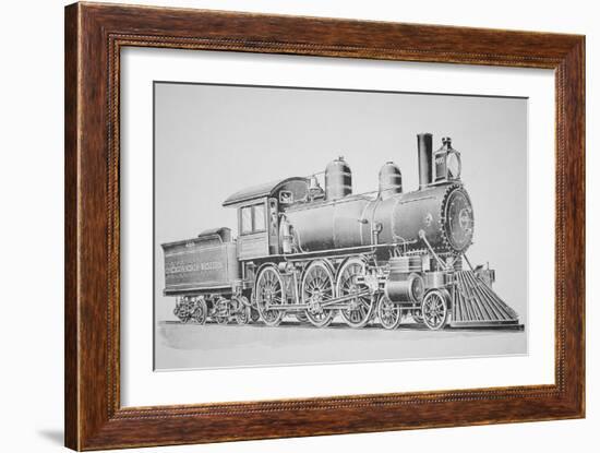 A Schenectady Locomotive-American School-Framed Giclee Print