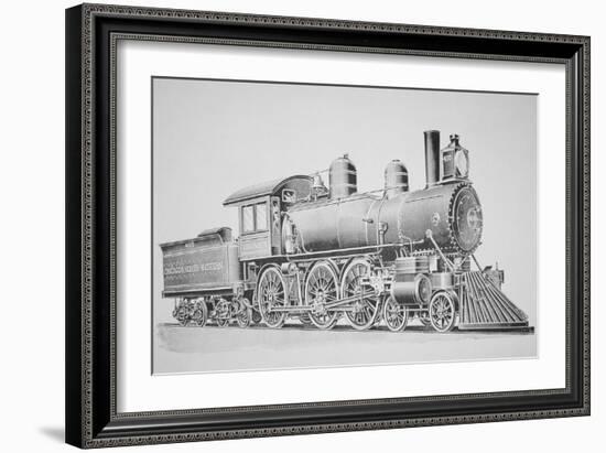 A Schenectady Locomotive-American School-Framed Giclee Print