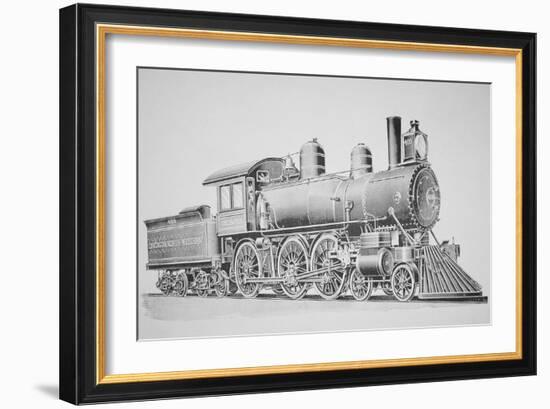 A Schenectady Locomotive-American School-Framed Giclee Print