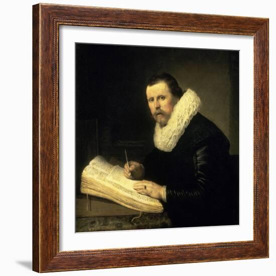 A Scholar-Rembrandt van Rijn-Framed Giclee Print