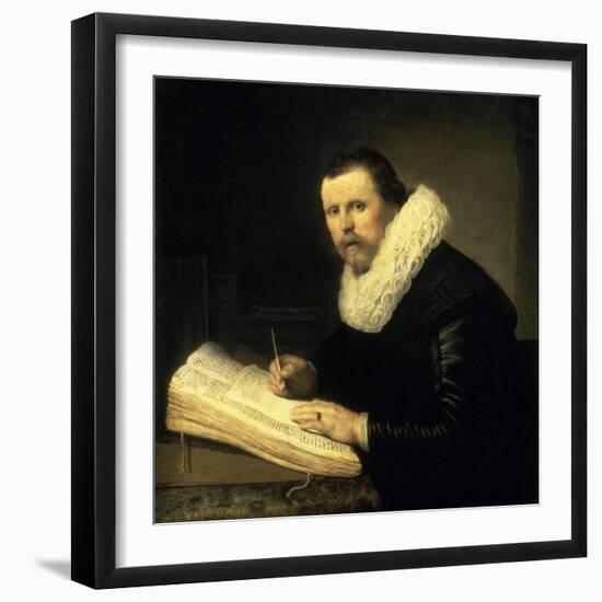 A Scholar-Rembrandt van Rijn-Framed Giclee Print