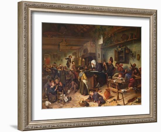 A School for Boys and Girls, C.1670-Jan Havicksz. Steen-Framed Giclee Print