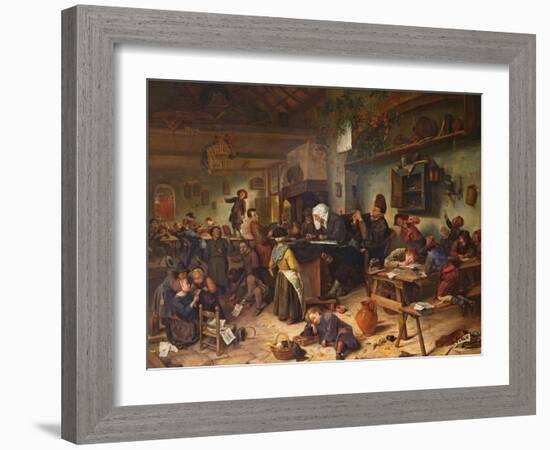 A School for Boys and Girls, C.1670-Jan Havicksz. Steen-Framed Giclee Print