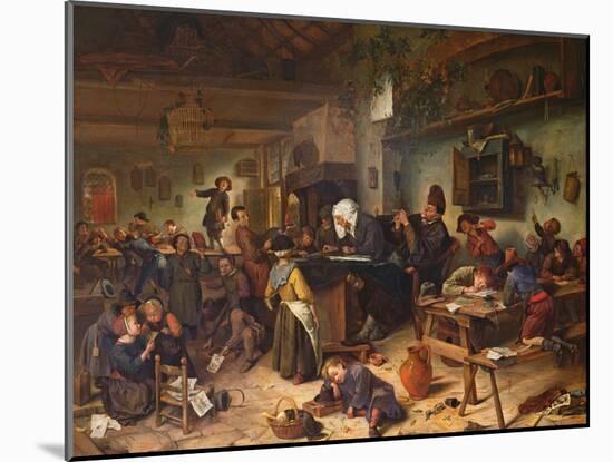 A School for Boys and Girls, C.1670-Jan Havicksz. Steen-Mounted Giclee Print