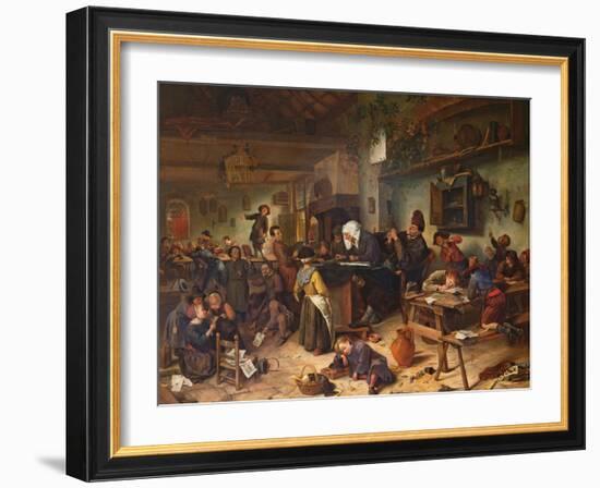 A School for Boys and Girls, C.1670-Jan Havicksz. Steen-Framed Giclee Print