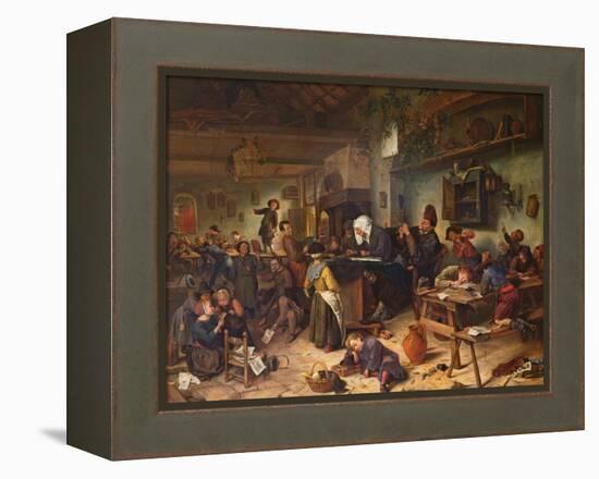 A School for Boys and Girls, C.1670-Jan Havicksz. Steen-Framed Premier Image Canvas