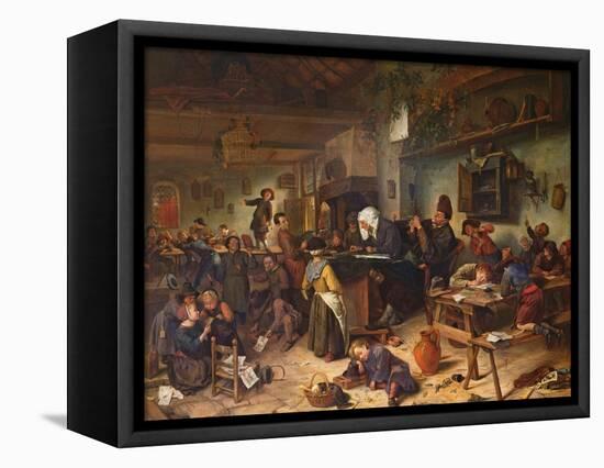 A School for Boys and Girls, C.1670-Jan Havicksz. Steen-Framed Premier Image Canvas