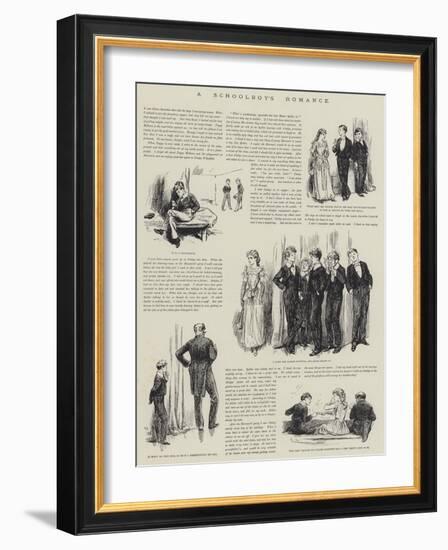 A Schoolboy's Romance-Gordon Frederick Browne-Framed Giclee Print