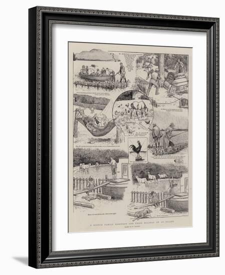 A Scotch Family Robinson and their Holiday on an Island-William Ralston-Framed Giclee Print