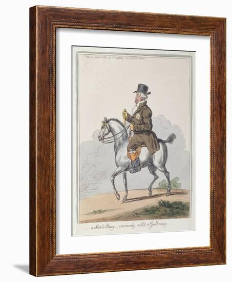 A Scotch Poney, Commonly Call'D a Galloway-James Gillray-Framed Giclee Print