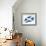 A Scottish Flag in the Wind with a Texture-TINTIN75-Framed Art Print displayed on a wall