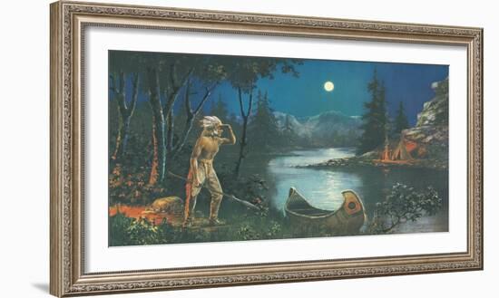 A Scout, In the Land of Hiawatha-Ambrose Reynaud-Framed Giclee Print