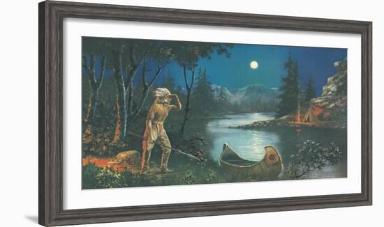 A Scout, In the Land of Hiawatha-Ambrose Reynaud-Framed Giclee Print