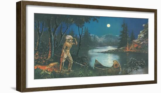 A Scout, In the Land of Hiawatha-Ambrose Reynaud-Framed Giclee Print