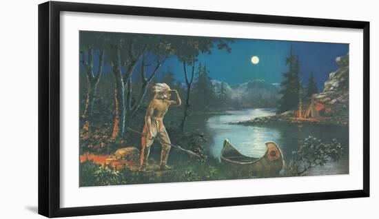 A Scout, In the Land of Hiawatha-Ambrose Reynaud-Framed Giclee Print