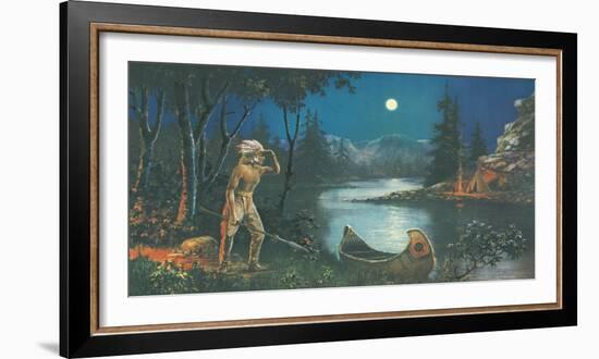 A Scout, In the Land of Hiawatha-Ambrose Reynaud-Framed Giclee Print