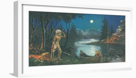 A Scout, In the Land of Hiawatha-Ambrose Reynaud-Framed Giclee Print