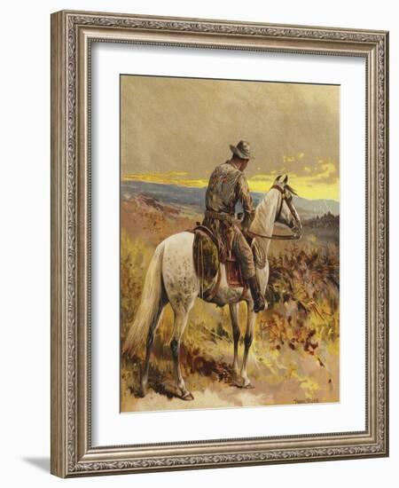 A Scout - North America-Frank Feller-Framed Giclee Print