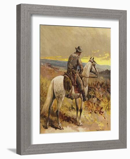 A Scout - North America-Frank Feller-Framed Giclee Print