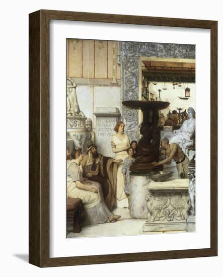 A Sculpture Garden, 1875-Sir Lawrence Alma-Tadema-Framed Giclee Print