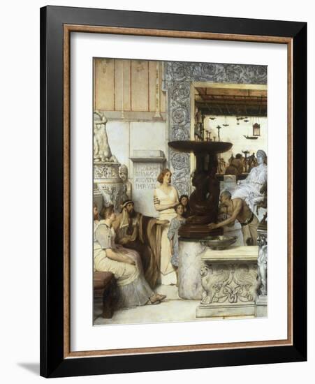 A Sculpture Garden, 1875-Sir Lawrence Alma-Tadema-Framed Giclee Print