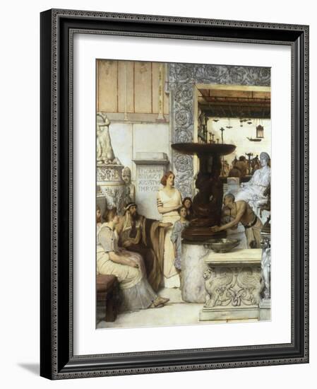 A Sculpture Garden, 1875-Sir Lawrence Alma-Tadema-Framed Giclee Print