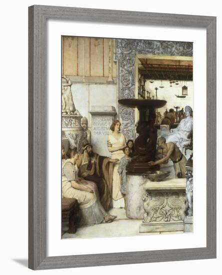 A Sculpture Garden, 1875-Sir Lawrence Alma-Tadema-Framed Giclee Print