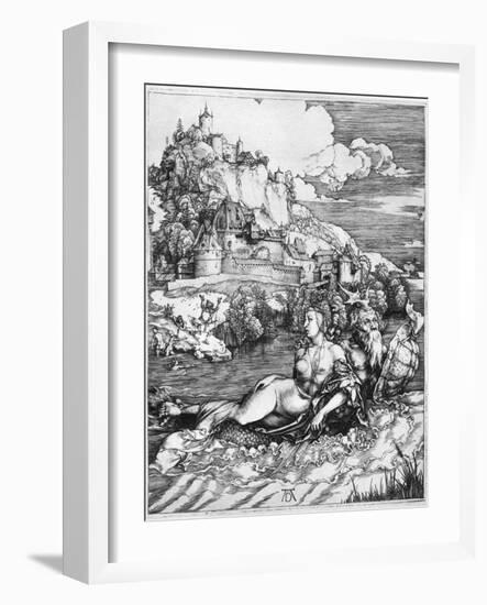 A Sea Monster Bearing Away a Princess, 1500-Albrecht Durer-Framed Giclee Print