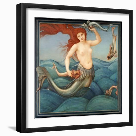 A Sea-Nymph-Edward Burne-Jones-Framed Giclee Print