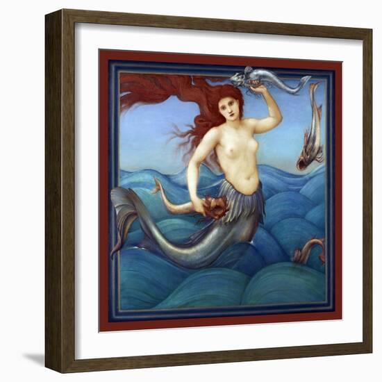 A Sea-Nymph-Edward Burne-Jones-Framed Art Print