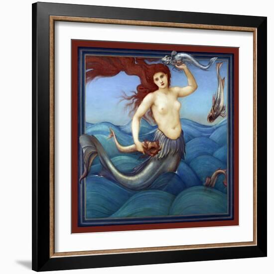 A Sea-Nymph-Edward Burne-Jones-Framed Art Print