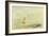 A Sea Piece - a Rough Sea with a Fishing Boat, 1820-30 (W/C on Paper)-J. M. W. Turner-Framed Giclee Print