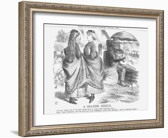 A Sea-Side Riddle, 1866-John Tenniel-Framed Giclee Print