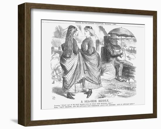 A Sea-Side Riddle, 1866-John Tenniel-Framed Giclee Print