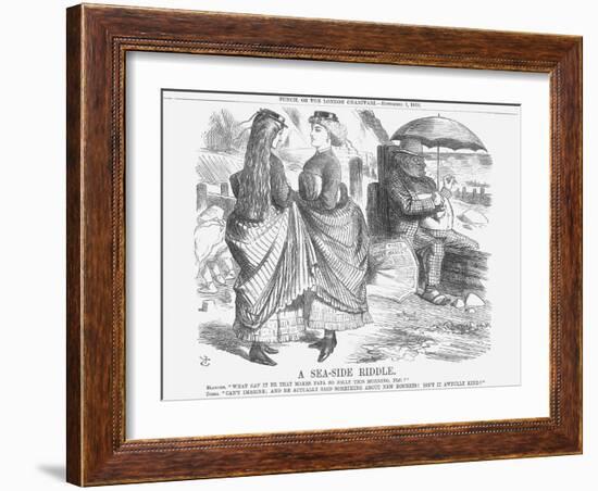 A Sea-Side Riddle, 1866-John Tenniel-Framed Giclee Print