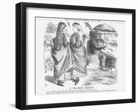 A Sea-Side Riddle, 1866-John Tenniel-Framed Giclee Print