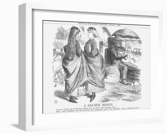 A Sea-Side Riddle, 1866-John Tenniel-Framed Giclee Print