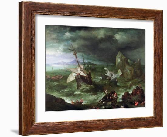 A Sea Storm, C.1594-95-Jan Brueghel the Elder-Framed Giclee Print