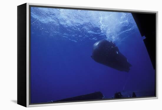 A Seal Delivery Vehicle Drives by the Dry Deck Shelter Outer Hangar Door-Stocktrek Images-Framed Premier Image Canvas